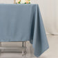 70"x70" Dusty Blue Premium Seamless Polyester Square Tablecloth - 220GSM