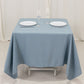 70"x70" Dusty Blue Premium Seamless Polyester Square Tablecloth - 220GSM