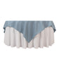 70"x70" Dusty Blue Premium Seamless Polyester Square Table Overlay - 220GSM