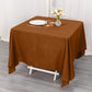 Cinnamon Brown Polyester Square Tablecloth 70"x70"