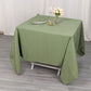 70"x70" Dusty Sage Green Premium Seamless Polyester Square Tablecloth - 220GSM