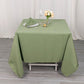 70"x70" Dusty Sage Green Premium Seamless Polyester Square Tablecloth - 220GSM