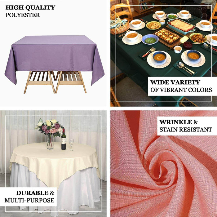 Gold Polyester Square Tablecloth 70"x70"