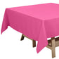70 Inch Square Polyester Fuchsia Tablecloth