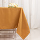 70"x70" Gold Premium Seamless Polyester Square Tablecloth - 220GSM