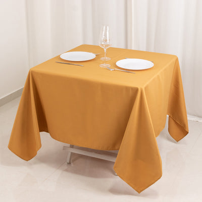 Fancy Gold Polyester Tablecloth