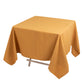 70"x70" Gold Premium Seamless Polyester Square Tablecloth - 220GSM