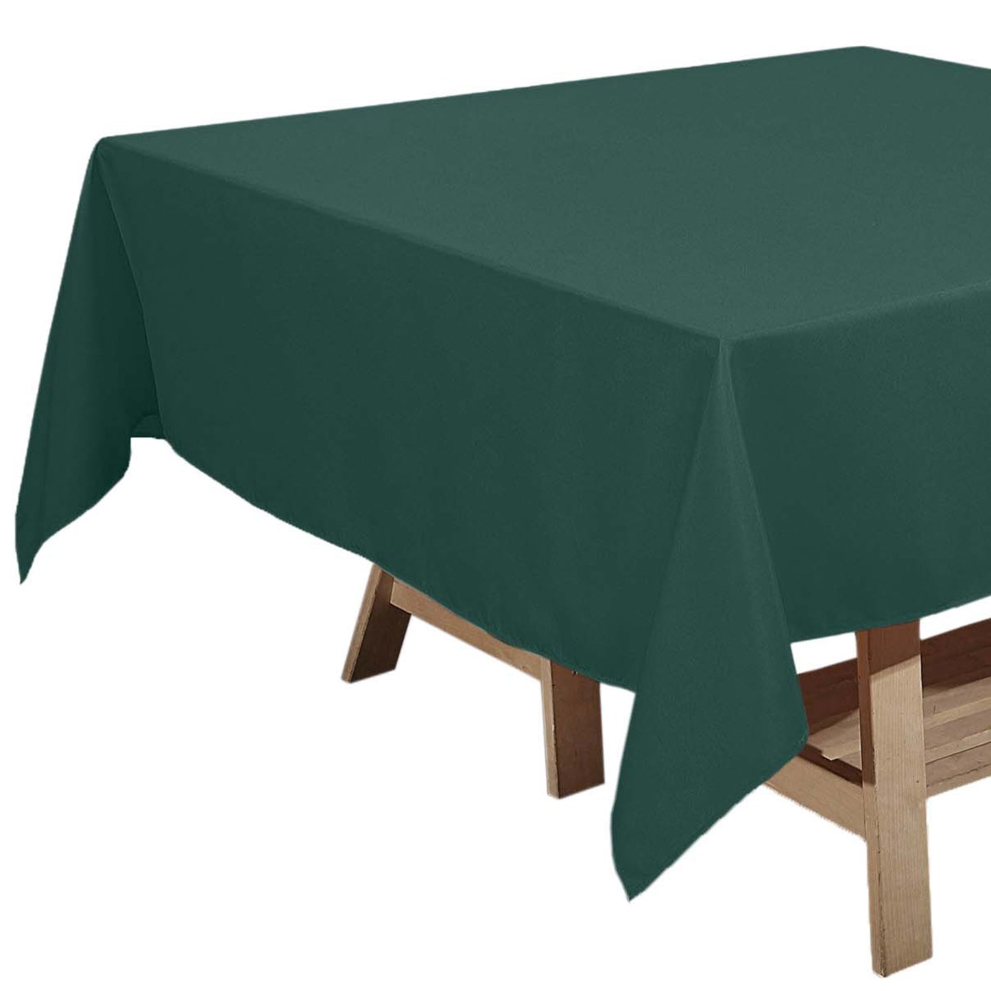 Hunter Emerald Green 70 Inch Square Polyester Tablecloth