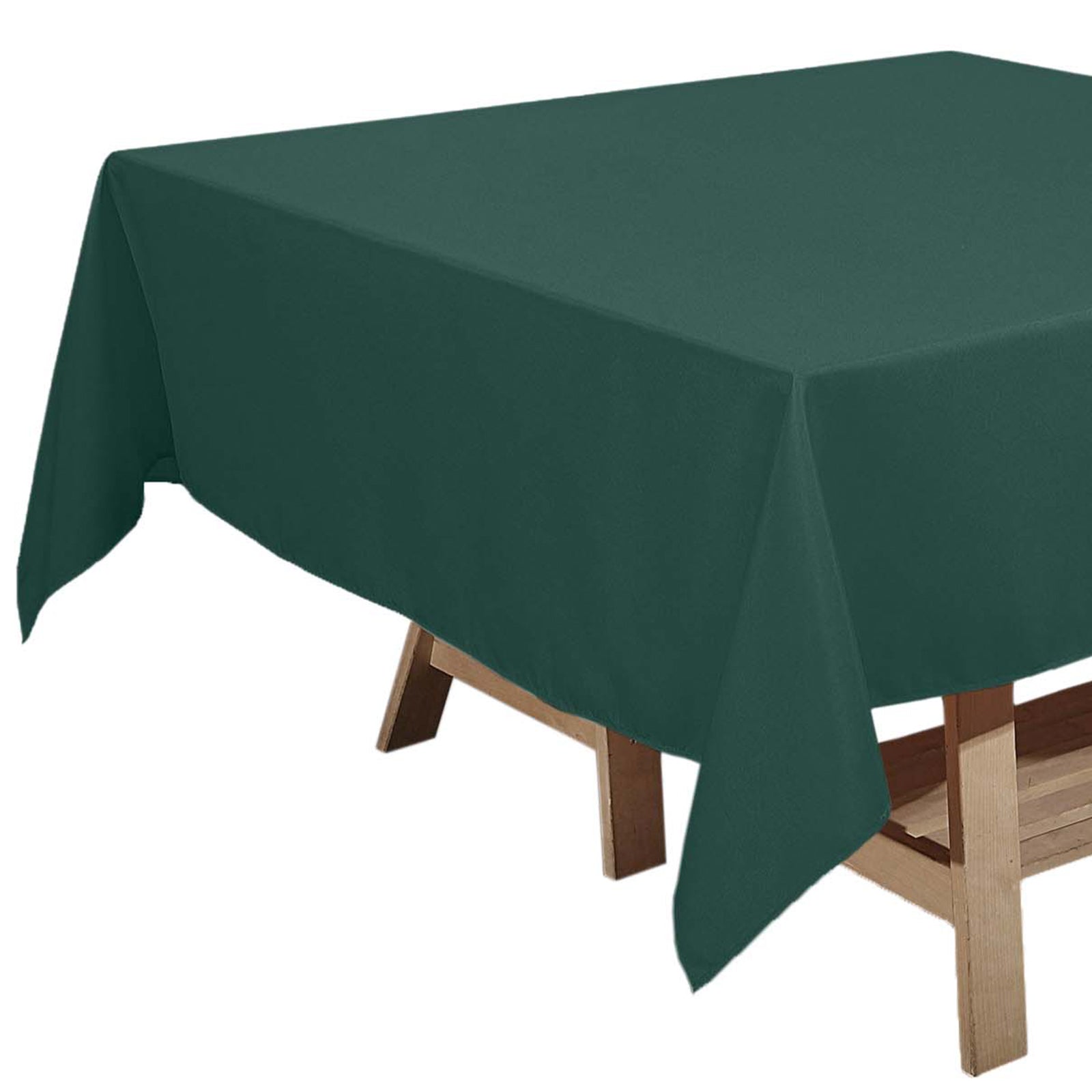 Hunter Emerald Green 70 Inch Square Polyester Tablecloth