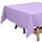 70inch Lavender Lilac Square Polyester Tablecloth