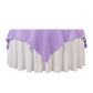 70"x70" Lavender Lilac Premium Seamless Polyester Square Table Overlay - 220GSM