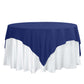 70"x70" Navy Blue Square Seamless Polyester Overlay