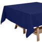 Navy Blue Polyester Square Tablecloth 70"x70"