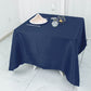 70"x70" Navy Blue Premium Seamless Polyester Square Tablecloth - 220GSM