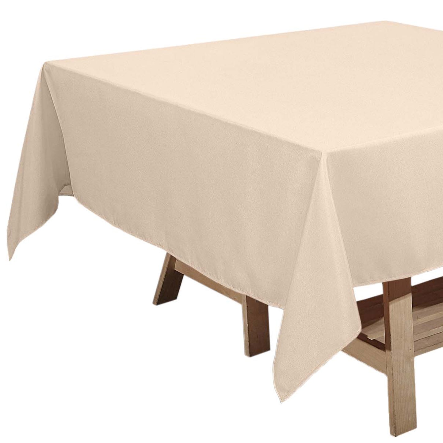 Nude Polyester Square Tablecloth 70"x70"