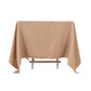 70"x70" Nude Premium Seamless Polyester Square Tablecloth - 220GSM