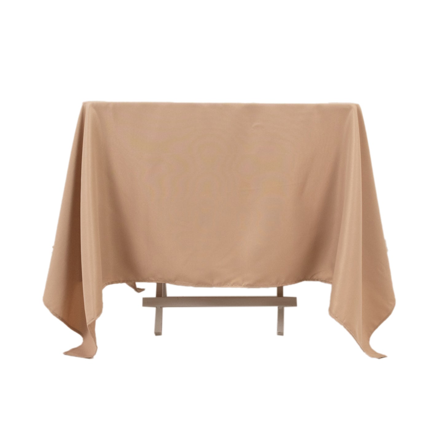 70"x70" Nude Premium Seamless Polyester Square Tablecloth - 220GSM