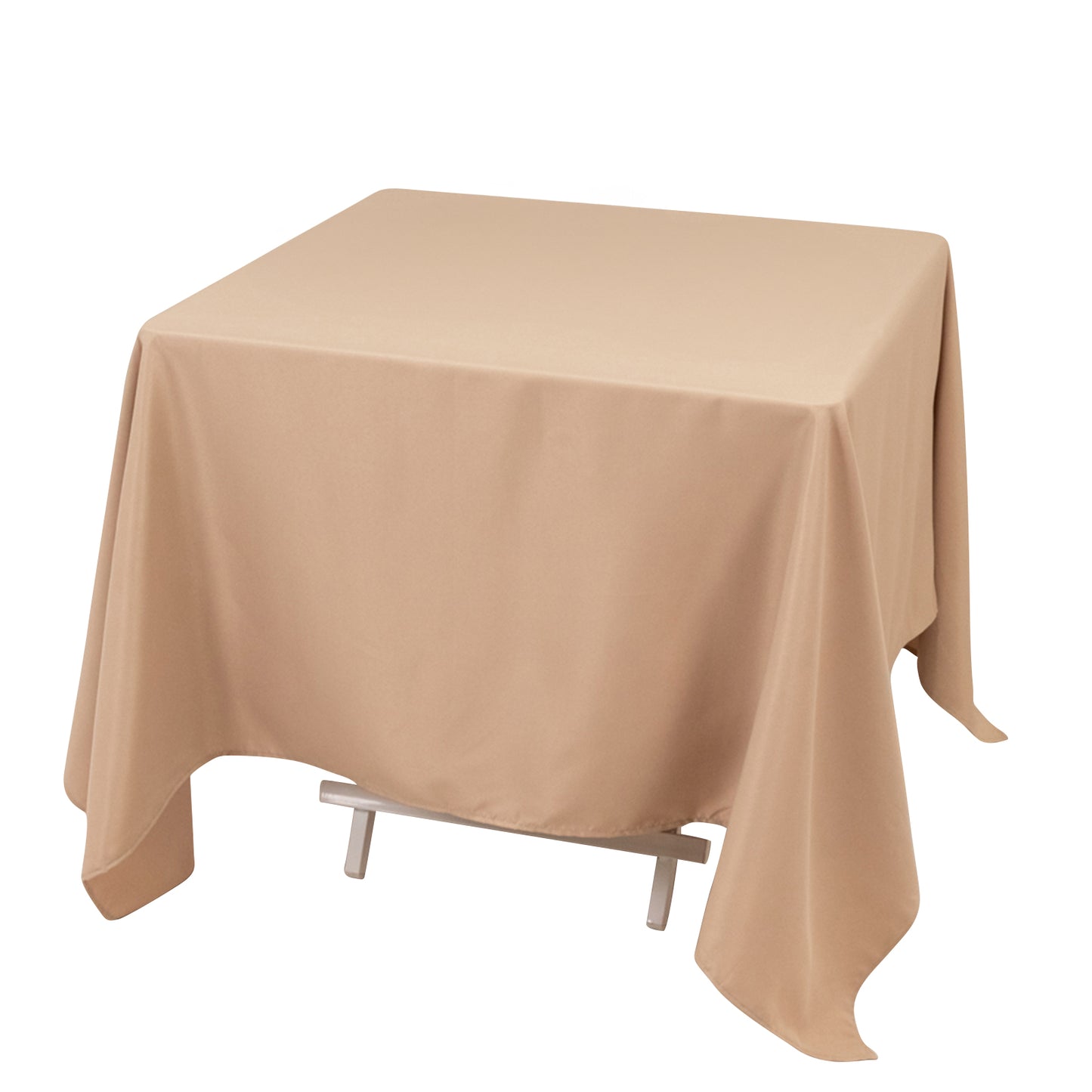 70"x70" Nude Premium Seamless Polyester Square Tablecloth - 220GSM