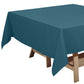 Peacock Teal Polyester Square Tablecloth 70"x70"