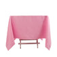 70"x70" Pink Premium Seamless Polyester Square Tablecloth - 220GSM
