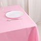 70"x70" Pink Premium Seamless Polyester Square Tablecloth - 220GSM