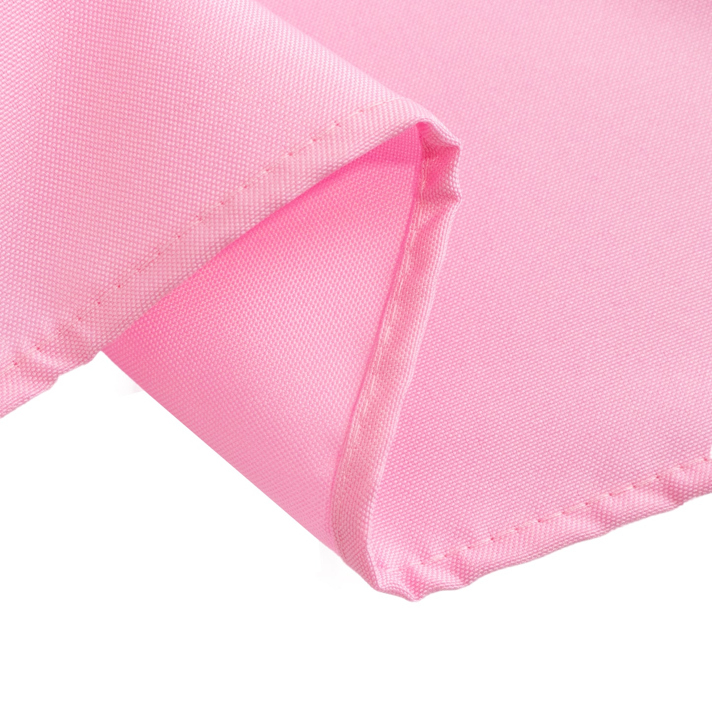 70"x70" Pink Premium Seamless Polyester Square Table Overlay - 220GSM