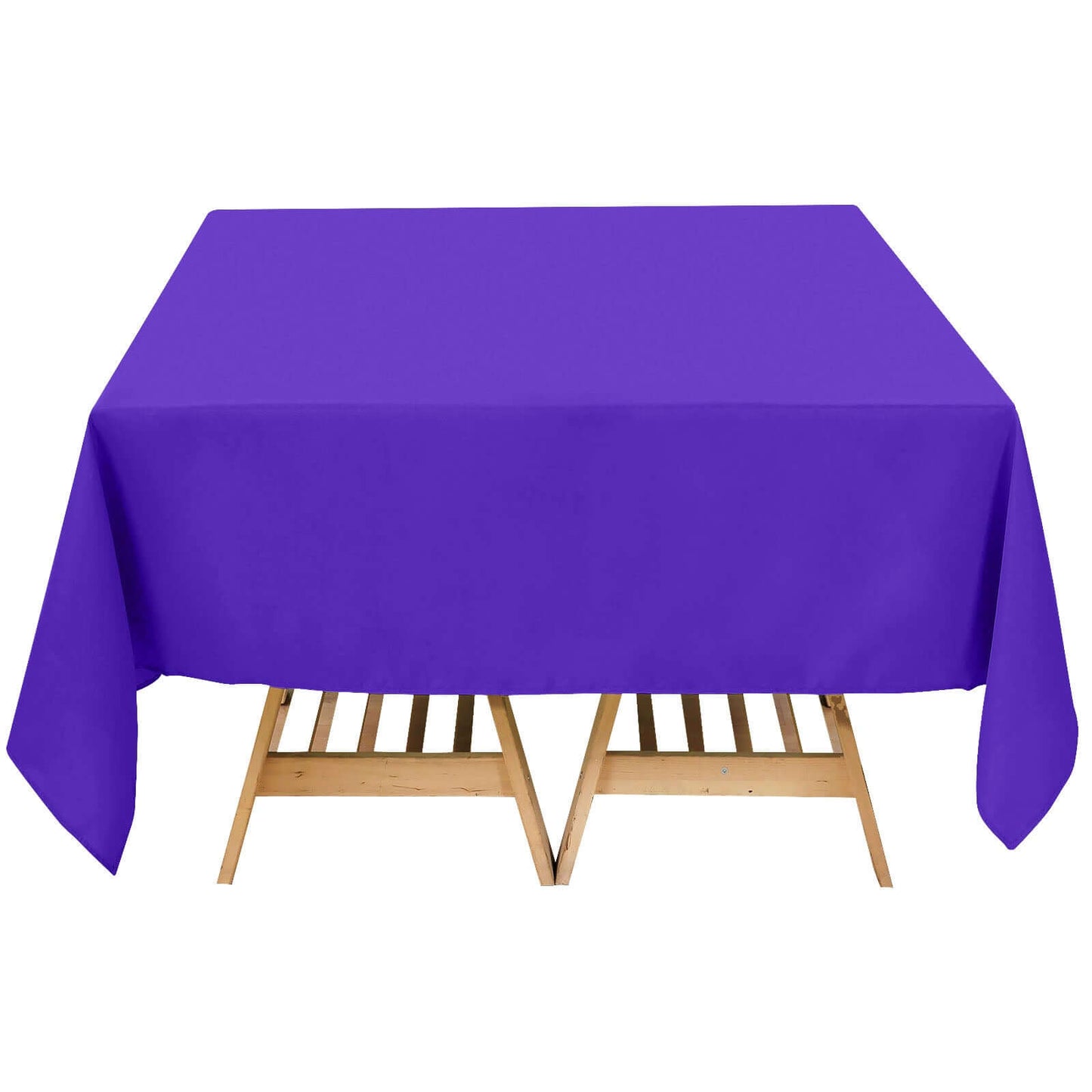 70"x70" Purple Premium Seamless Polyester Square Tablecloth - 220GSM