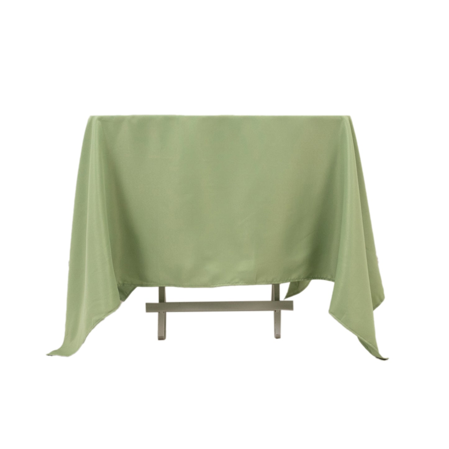 70"x70" Sage Green Premium Seamless Polyester Square Tablecloth - 220GSM