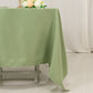 70"x70" Sage Green Premium Seamless Polyester Square Tablecloth - 220GSM