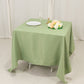70"x70" Sage Green Premium Seamless Polyester Square Tablecloth - 220GSM