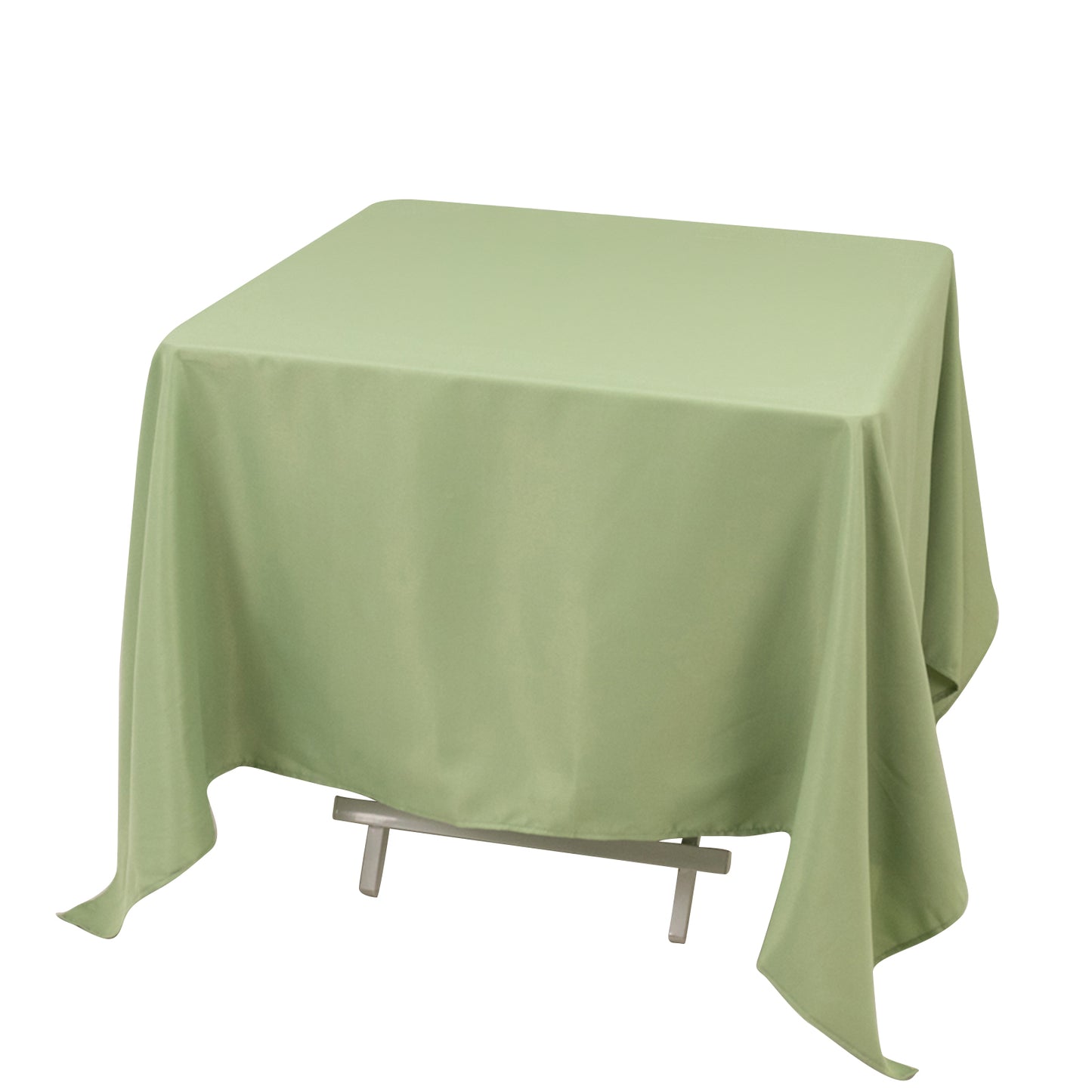 70"x70" Sage Green Premium Seamless Polyester Square Tablecloth - 220GSM