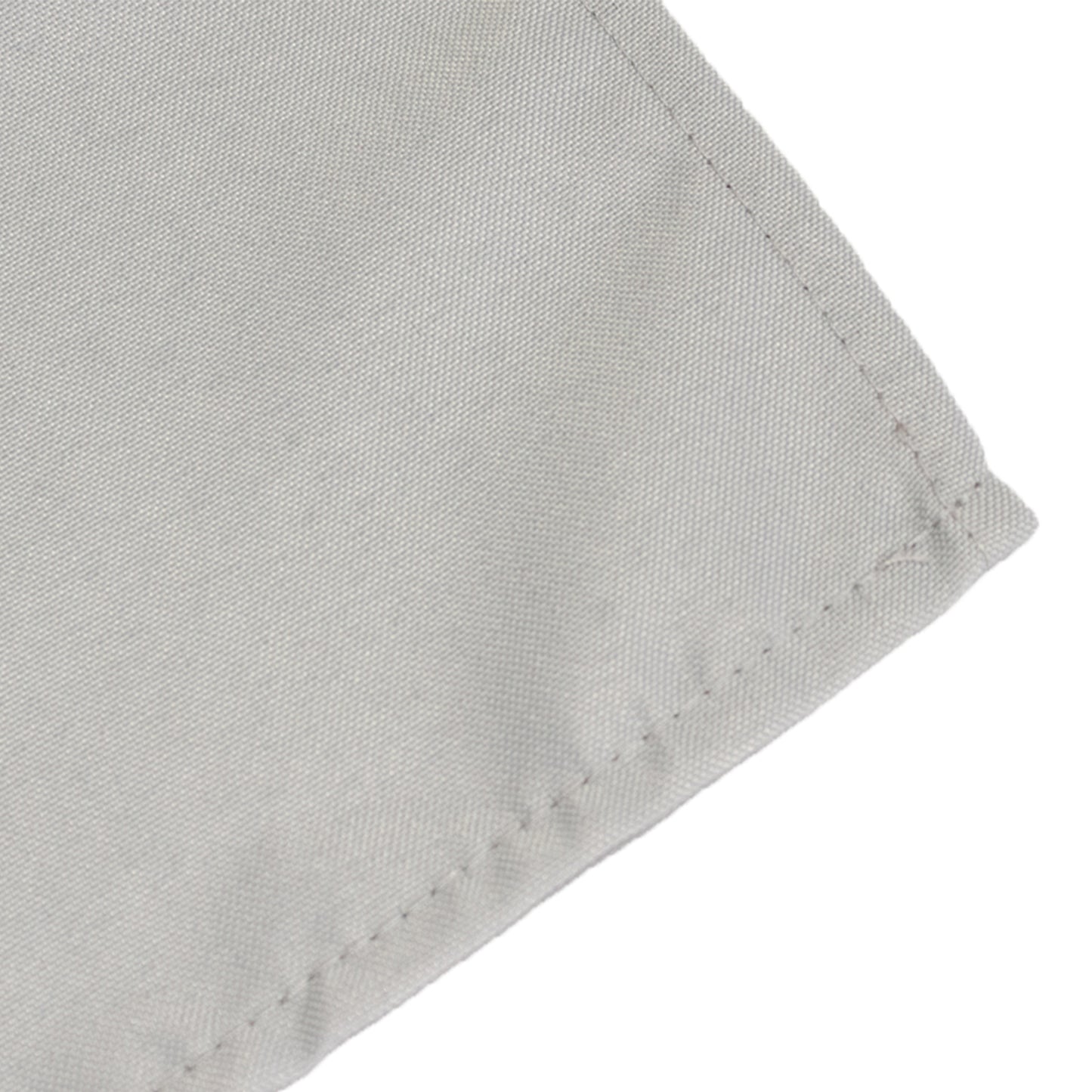 70"x70" Silver Premium Seamless Polyester Square Tablecloth - 220GSM