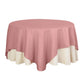 90"x90" Dusty Rose Seamless Square Polyester Table Overlay
