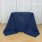 90"x90" Navy Blue Seamless Premium Polyester Square Tablecloth - 220GSM