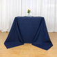 90"x90" Navy Blue Seamless Premium Polyester Square Tablecloth - 220GSM