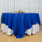 90"x90" Royal Blue Seamless Premium Polyester Square Table Overlay - 220GSM