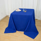 90"x90" Royal Blue Seamless Premium Polyester Square Tablecloth - 220GSM