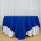 90"x90" Royal Blue Seamless Premium Polyester Square Table Overlay - 220GSM