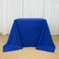 90"x90" Royal Blue Seamless Premium Polyester Square Tablecloth - 220GSM