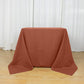Terracotta (Rust) Polyester Square Tablecloth 90"x90"