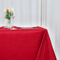 90"x90" Wine Seamless Premium Polyester Square Tablecloth - 220GSM
