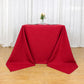 90"x90" Wine Seamless Premium Polyester Square Tablecloth - 220GSM