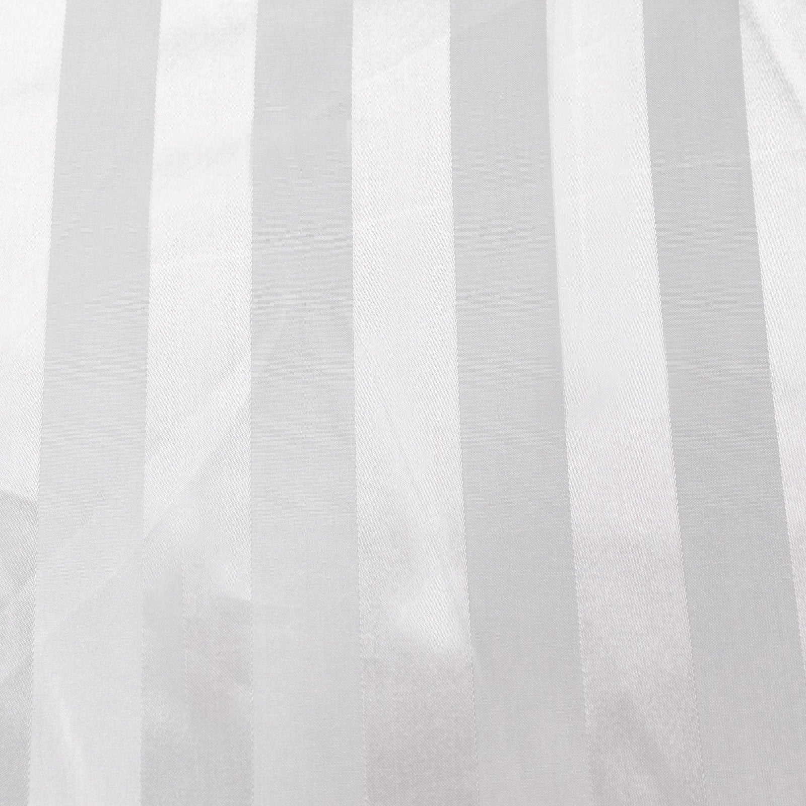 Silver satin stripe tablecloth, 90"x132", seamless rectangular design. #whtbkgd