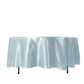 108" Light Blue Smooth Seamless Satin Round Tablecloth
