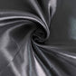 Black satin round tablecloth in a seamless design.