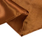 Cinnamon brown seamless satin round tablecloth for 6-foot table.