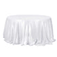 132 Inch Seamless White Round Tablecloth