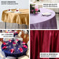 90" Beige Seamless Satin Round Tablecloth