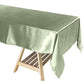 Eucalyptus Sage Green Rectangular Tablecloth Satin 60x102 Inches
