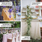 Dusty sage green satin rectangular tablecloth on elegantly set tables.